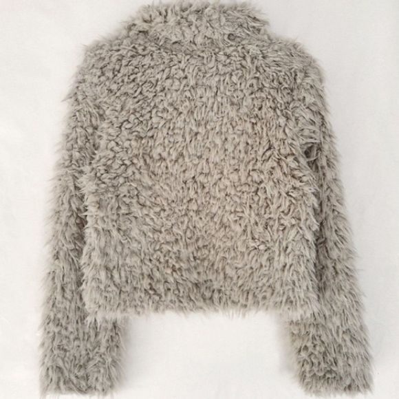 ⚜️ Women Warm Teddy Bear Fluffy Lapel Warm Short Jackets Fleece Tops Warm⚜️ - Picture 6 of 7